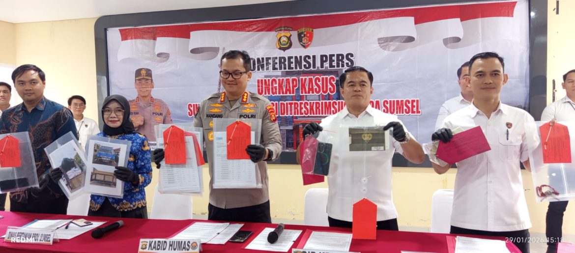 Ditreskrimsus Polda Sumsel Menangkap Pelaku Penyelewengan Pupuk Bersubsidi 2 Kasus Berhasil Diungkap