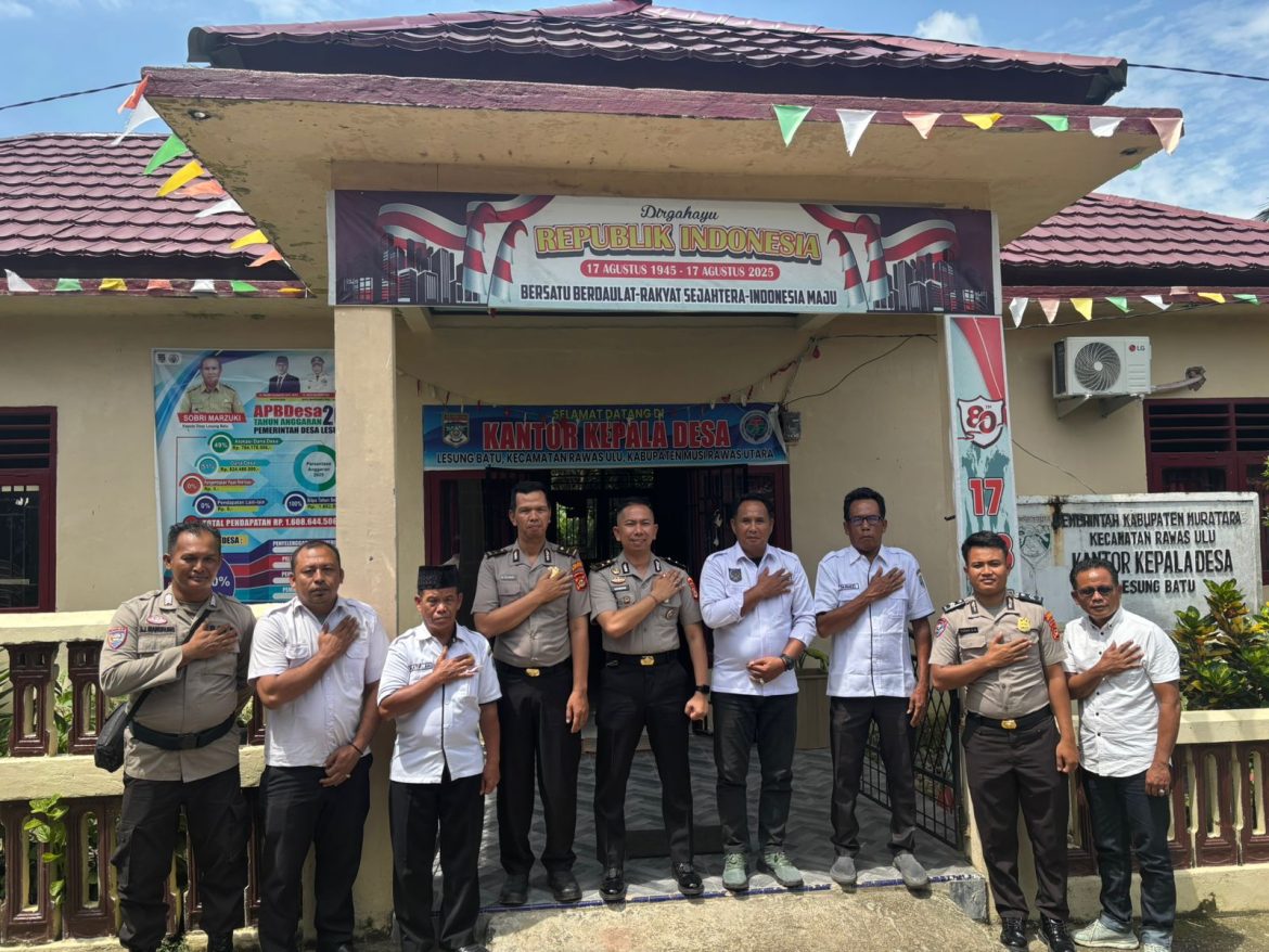 SAT BINMAS POLRES MURATARA DIPIMPIN KANIT BINPOLMAS DAN KAUR BIN OPS PENYULUHAN KAMPUNG ANTI NARKOBA 