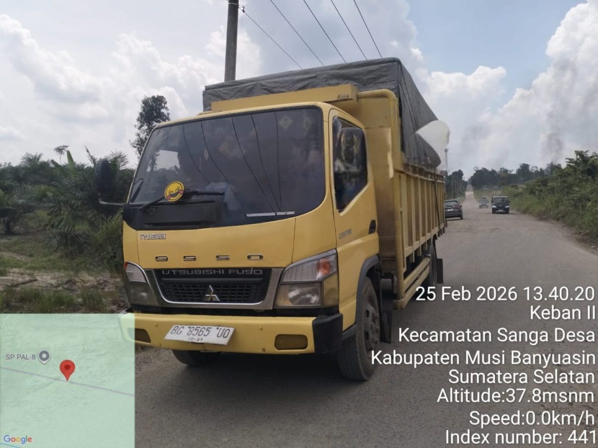 Truk Solar Ilegal Bebas Melintas di Muba, Nama Oknum Korem 044 Garuda Dempo boy Mencuat”