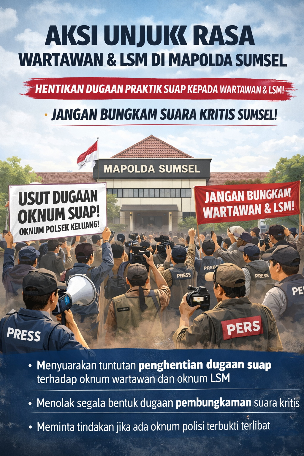 “Gerakan Bersih-Bersih Pers dan LSM: Aktivis Tegaskan Aksi Bukan Menyerang Profesi, Tapi Melawan Dugaan Praktik Kotor”