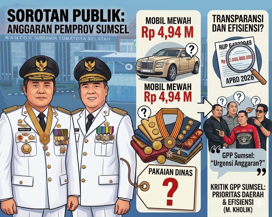Anggaran Fantastis Rp3 Miliar untuk Baju Dinas, Pemprov Sumsel Dihujani Kritik Tajam!”