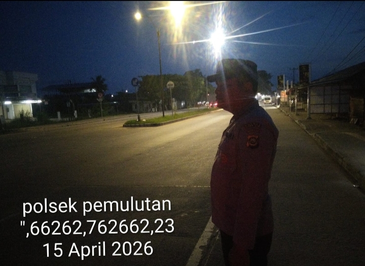 Giatkan Patroli Malam, Polsek Pemulutan Pastikan Wilayah Tetap Aman dan Kondusif