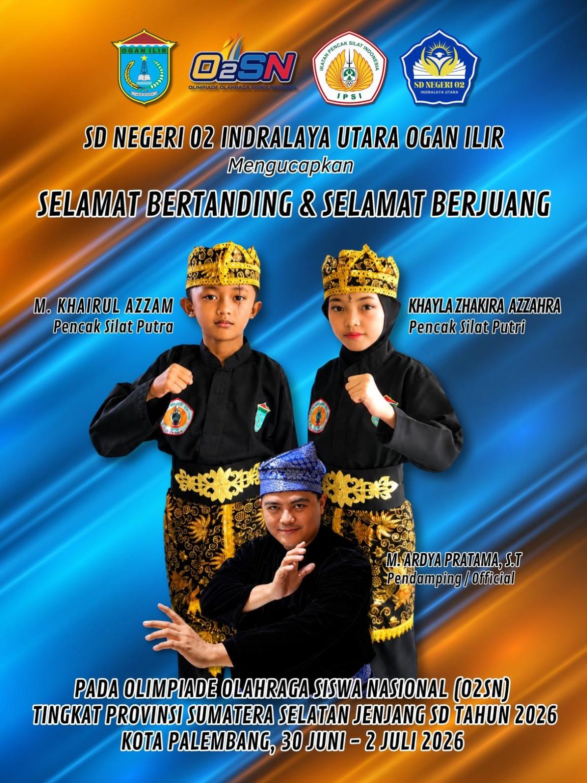 Dua Pesilat Cilik SDN 02 Indralaya Utara Siap Harumkan Ogan Ilir di O2SN Sumsel 2026