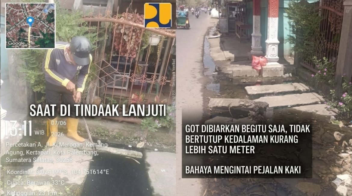Kinerja Dipertanyakan! Dinas Terkait Turun Tangan, Got Rusak di Kemang Agung Malah Tambah Parah & Berbahaya