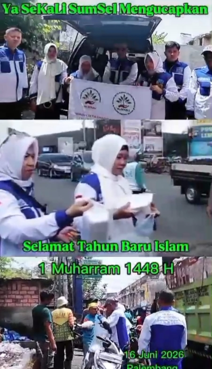 Yayasan Setia Kawan Lestari Indonesia (YA SEKALI) Sumsel Berbagi Nasi Kotak untuk Anak Yatim dan Kaum Dhuafa di Tahun Baru Islam 1448 H