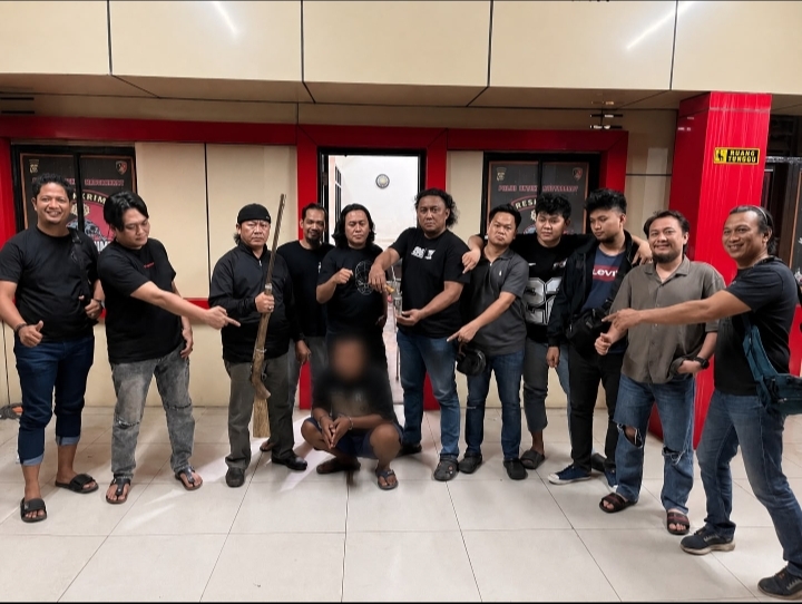 Operasi Senpi Musi 2026, Satreskrim Polres Banyuasin Amankan Dua Senjata Api Rakitan dan Amunisi