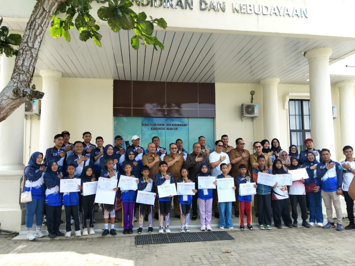 13 Atlet Pelajar Ogan Ilir Siap Berlaga di O2SN Sumsel 2026, Disdikbud Beri Semangat Juang