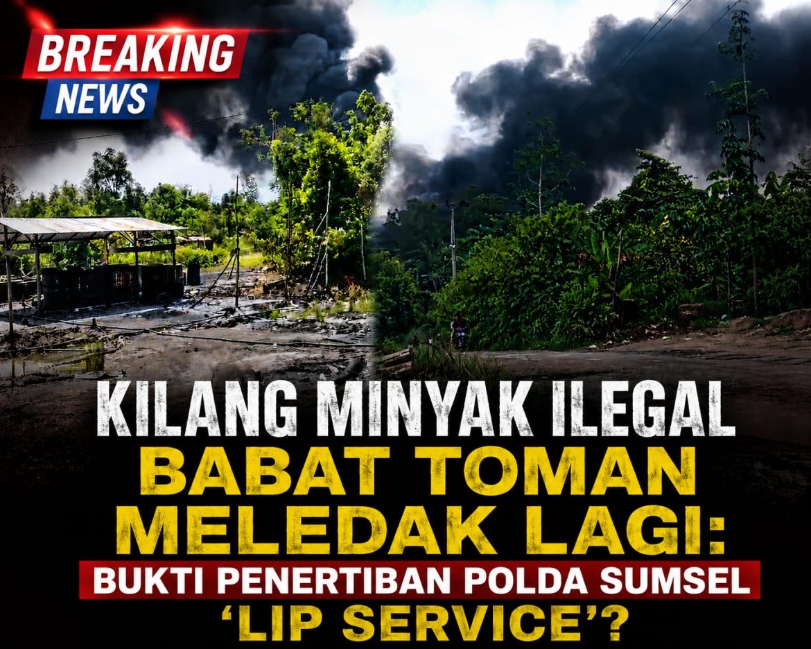 Tiga Kali Terbakar, Illegal Refinery di Babat Toman Kembali Meledak, Publik Pertanyakan Efektivitas Penegakan Hukum