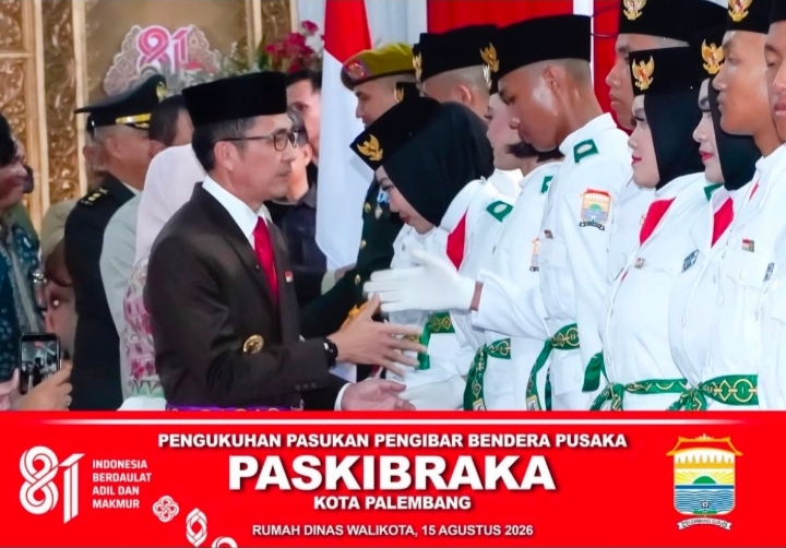 Terinspirasi Pengabdian Sang Ayah, Rafa Jadi Pasukan 17 Paskibraka Palembang